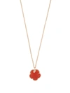 PASQUALE BRUNI 18KT ROSE GOLD PETIT JOLI CARNELIAN AND DIAMOND NECKLACE