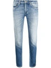 Dondup Low-rise Slim-cut Jeans In Blau