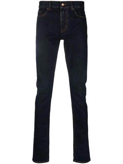 Saint Laurent Classic Skinny Jeans In Blau