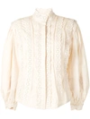 SEA BRODERIE LONG-SLEEVE BLOUSE