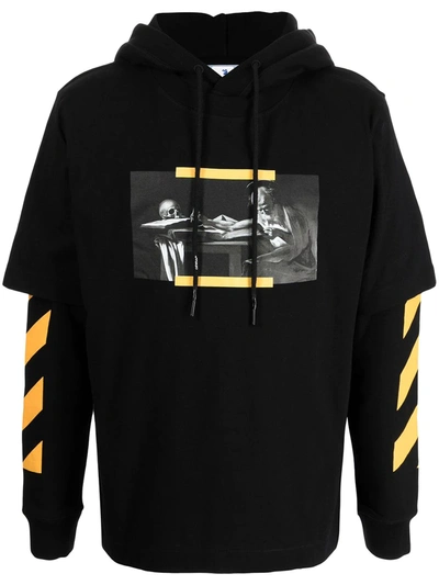 Off-white Caravaggio Painting Hoodie In Schwarz