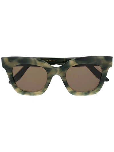 Lapima Lisa Forest Solid Sunglasses In Grün