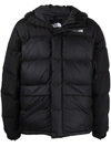 The North Face Embroidered-logo Padded Coat In Schwarz