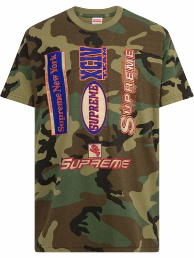 Supreme Multi Logo T-shirt In Grün