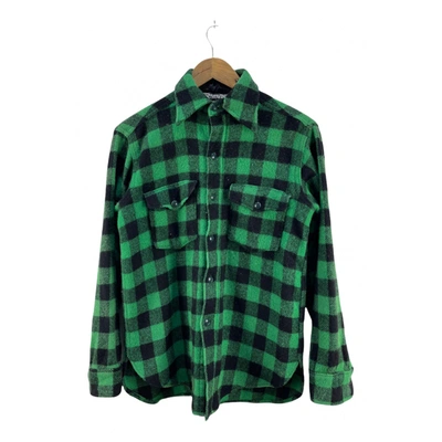 Pre-owned Woolrich Wool Shirt In Green