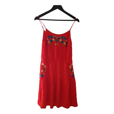 Pre-owned Idano Mid-length Dress In Red
