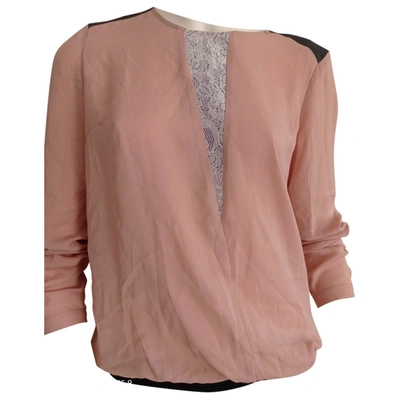 Pre-owned Gas Silk Blouse In Pink