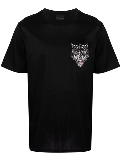 Billionaire Wolf-print T-shirt In Black