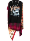 Junya Watanabe Printed Cotton, Silk And Wool T-shirt In Red