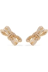DOLCE & GABBANA Gold-plated crystal clip earrings