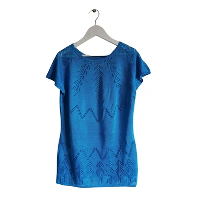 Pre-owned Just Cavalli Blouse In Blue