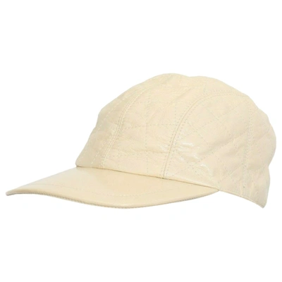 Pre-owned Dolce & Gabbana Leather Cap In White