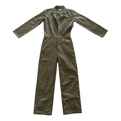 Pre-owned Gimaguas Wool Jumpsuit In Brown | ModeSens