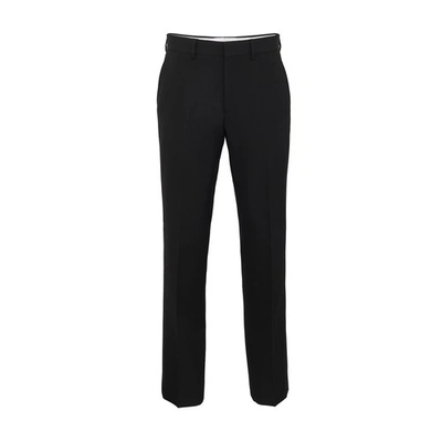 Burberry Men's Cropped Straight-leg Trousers In Black