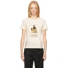 LANVIN OFF-WHITE & GOLD MOTHER & CHILD T-SHIRT