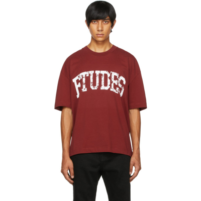 Etudes Studio Burgundy Spirit 'études' University T-shirt