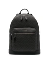 Michael Kors Solid Mk Sig Sm Commuter Backpack In Black