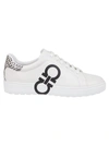 FERRAGAMO SNEAKERS NUMBER,030191 747629 BIANCO OTTICO/NERO