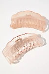 Anthropologie Ombre Claw Hair Clip Set In Pink