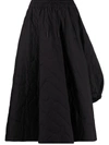 Y-3 CLOUD QUILTED MIDI SKIRT