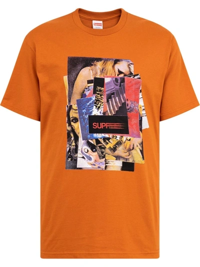 Supreme Stack Short-sleeve T-shirt In Orange
