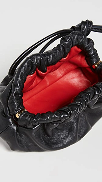 Mansur Gavriel Cloud Mini Wristlet Bag In Black/flamma