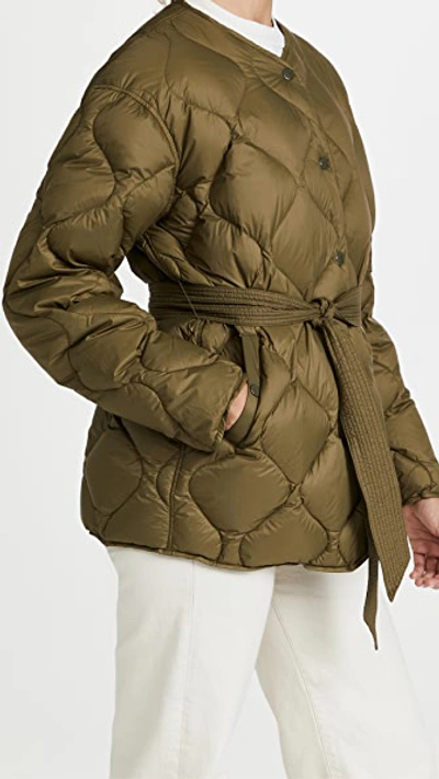 Rag & Bone Rudy Belted Quilted Shell Down Coat In Nocolor