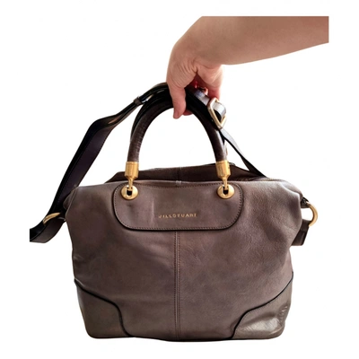 Pre-owned Jill Stuart Leather Crossbody Bag In Grey