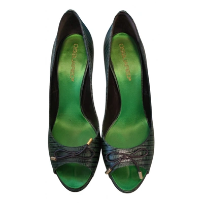 Pre-owned Dsquared2 Leather Heels In Green