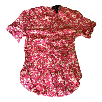 Pre-owned Isabel Marant Étoile Silk Top In Pink