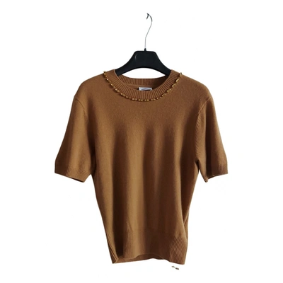 Pre-owned Burberry Cashmere Top In Camel
