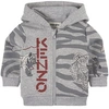 Kenzo Printed Cotton Blend Sweatshirt Hoodie In Grey