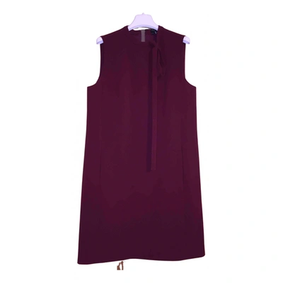 Pre-owned Theory Tunic In Burgundy