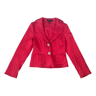 Pre-owned Escada Silk Jacket In Red
