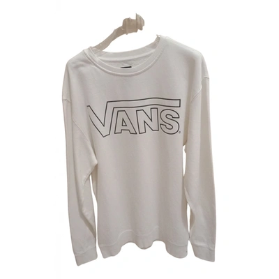 Pre-owned Vans Sweatshirt In White