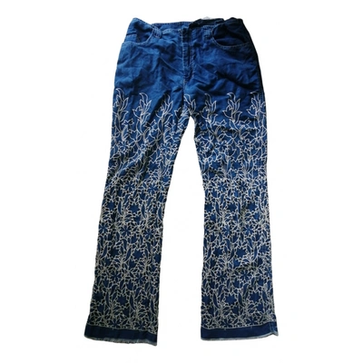 Pre-owned Jean Paul Gaultier Straight Pants In Blue