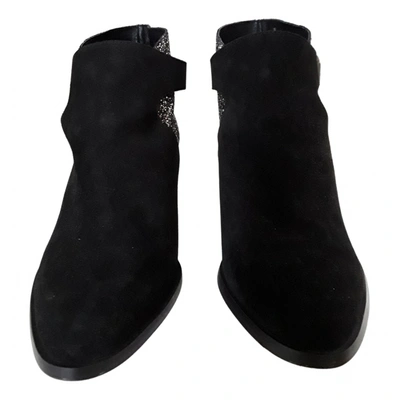 Pre-owned Cuplé Ankle Boots In Black