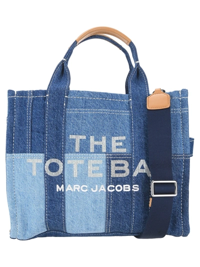 Marc Jacobs The Denim Small Tote Bag In Blue