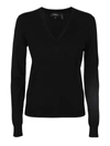 Theory Round-neck Ribbed Wool-blend Jumper In Black