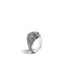 John Hardy Men's Sterling Silver Classic Chain Reticulated Silver Signet Ring In Silver
