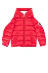 MONCLER MONCLER ENFANT LOGO PATCH HOODED DOWN JACKET