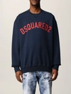 Dsquared2 Sweatshirt With Logo In Navy