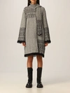 TWINSET COAT TWIN-SET COAT IN JACQUARD WOOL BLEND,212TP3430 06299