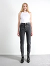 Amendi Karolina High Waist Skinny Jeans In Washed Dark Grey