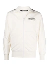 Palm Angels X Missoni Sport Logo Print Contrast Trim Track Jacket In 白色