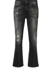 R13 DISTRESSED CROPPED JEANS,15678337