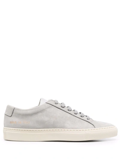 Common Projects Round-toe Lace-up Trainers In Grey