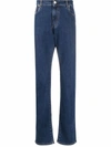 BILLIONAIRE EMBROIDERED-LOGO STRAIGHT-LEG JEANS