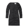 Tove Womens Black Asha Ruched Cotton-blend Poplin Midi Dress 10 In Black