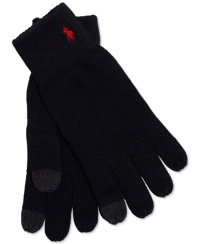 Polo Ralph Lauren Men's Knit Touch Glove In Black